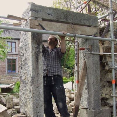 Restauration mur en pierre et brique