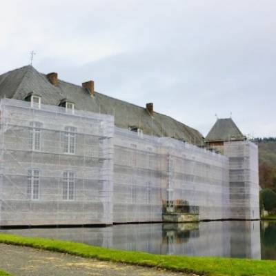 Restauration du château d'Annevoie 2018-2019 en Wallonie à Namur